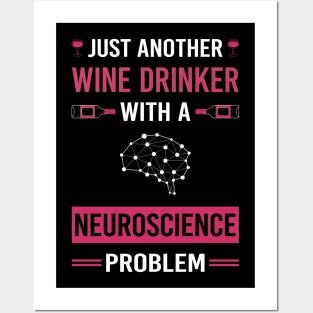 Wine Drinker Neuroscience Neuroscientist Neurobiology Posters and Art